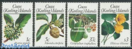 Cocos Islands 1988 Flowers 4v, Mint NH, Nature - Flowers & Plants - Cocos (Keeling) Islands