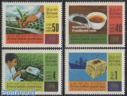 Sri Lanka (Ceylon) 1967 Tea 4v, Mint NH, Health - Transport - Various - Food & Drink - Ships And Boats - Agriculture -.. - Levensmiddelen