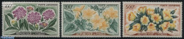 Congo Republic 1961 Flowers 3v, Mint NH, Nature - Flowers & Plants - Sonstige & Ohne Zuordnung