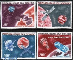 Congo Republic 1967 Space Exploration 4v, Mint NH, Transport - Space Exploration - Autres & Non Classés