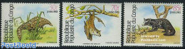 Congo Republic 1983 Animals 3v, Mint NH, Nature - Animals (others & Mixed) - Bats - Sonstige & Ohne Zuordnung