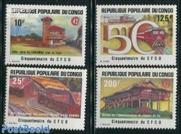 Congo Republic 1984 Congo Railways 4v, Mint NH, Transport - Railways - Treinen