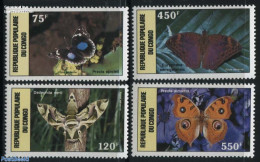Congo Republic 1987 Butterflies 4v, Mint NH, Nature - Butterflies - Sonstige & Ohne Zuordnung