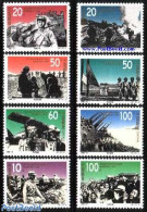China People’s Republic 1995 Victory In Japanese War 8v, Mint NH, History - Transport - Militarism - Aircraft & Avia.. - Unused Stamps