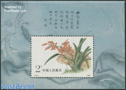 China People’s Republic 1988 Orchids S/s, Mint NH, Nature - Flowers & Plants - Orchids - Nuovi