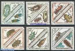 Central Africa 1962 Postage Due, Insects 12v (6x[:]), Mint NH, Nature - Insects - Zentralafrik. Republik