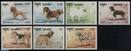 Cambodia 1990 Dogs 7v, Mint NH, Nature - Dogs - Cambogia