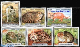 Cambodia 1996 Cats 6v, Mint NH, Nature - Cat Family - Cats - Cambodja
