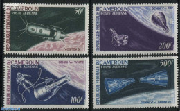 Cameroon 1966 Space Exploration 4v, Mint NH, Transport - Space Exploration - Cameroun (1960-...)