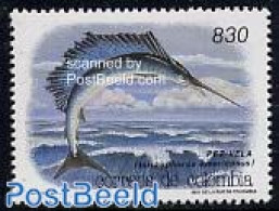 Colombia 1991 Airmail, Fish 1v, Mint NH, Nature - Fish - Poissons