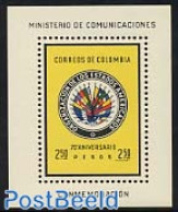 Colombia 1962 American Union S/s, Mint NH, History - Flags - Kolumbien