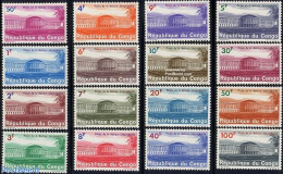 Congo (Kinshasa) 1964 National Palace 16v, Mint NH - Sonstige & Ohne Zuordnung