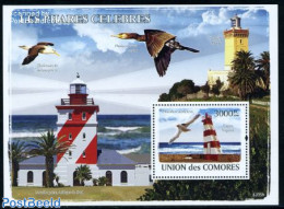 Comoros 2008 Birds & Lighthouses S/s, Mint NH, Nature - Various - Birds - Lighthouses & Safety At Sea - Phares