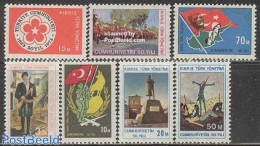 Turkish Cyprus 1974 Turkish Republic 50th Anniversary 7v, Mint NH, History - Various - Militarism - Maps - Militares