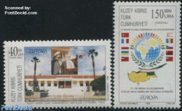 Turkish Cyprus 1998 Europa, National Days 2v, Mint NH, History - Europa (cept) - Flags - Sonstige & Ohne Zuordnung