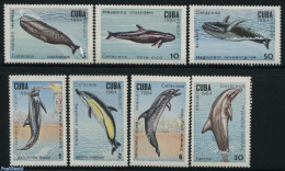 Cuba 1984 Whales & Dolphins 7v, Mint NH, Nature - Sea Mammals - Nuevos