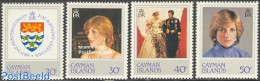 Cayman Islands 1982 Diana Birthday 4v, Mint NH, History - Charles & Diana - Coat Of Arms - Kings & Queens (Royalty) - Familles Royales