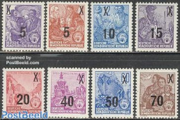 Germany, DDR 1954 Definitives Overprinted 8v, Mint NH, Transport - Various - Automobiles - Ships And Boats - Agriculture - Ongebruikt