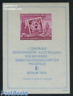 Germany, DDR 1954 Stamp Expo S/s, Mint NH, Stamps On Stamps - Other & Unclassified