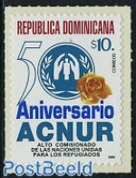 Dominican Republic 2000 UNHCR (ACNUR) 1v S-a, Mint NH, History - Nature - Refugees - United Nations - Flowers & Plants.. - Réfugiés