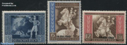Germany, Empire 1942 European Postal Conference 3v, Overprints, Mint NH, History - Nature - Various - Europa Hang-on I.. - Neufs