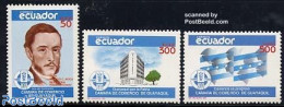 Ecuador 1989 Chamber Of Commerce 3v, Mint NH, Various - Export & Trade - Factories & Industries