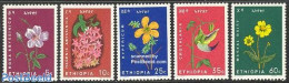 Ethiopia 1965 Flowers 5v, Mint NH, Nature - Flowers & Plants - Etiopia