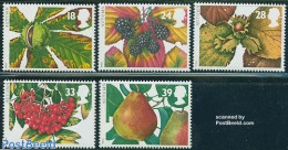 Great Britain 1993 Autumn 5v, Mint NH, Nature - Fruit - Trees & Forests - Autres & Non Classés