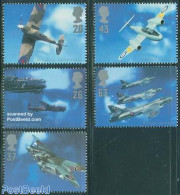 Great Britain 1997 Battle Planes 5v, Mint NH, Transport - Aircraft & Aviation - Autres & Non Classés