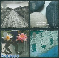 Great Britain 2000 Millennium, Water & Coasts 4v, Mint NH, Nature - Flowers & Plants - Frogs & Toads - Water, Dams & F.. - Autres & Non Classés