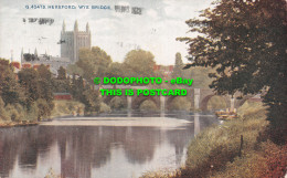 R502716 G. 42479. Hereford. Wye Bridge. Celesque Series. Photochrom. 1919 - Monde