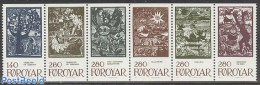 Faroe Islands 1984 Fairy Tales 6v, Mint NH, Performance Art - Music - Art - Fairytales - Musique