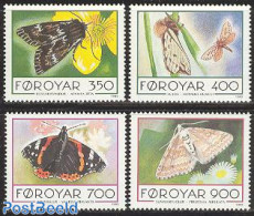 Faroe Islands 1993 Butterflies 4v, Mint NH, Nature - Butterflies - Sonstige & Ohne Zuordnung