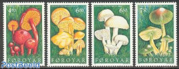 Faroe Islands 1997 Mushrooms 4v, Mint NH, Nature - Mushrooms - Funghi
