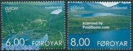 Faroe Islands 2001 Europa, Water 2v, Mint NH, History - Transport - Europa (cept) - Ships And Boats - Barche