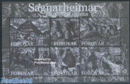 Faroe Islands 2008 Mythology, Sagnarheimar 6v M/s, Mint NH, Art - Fairytales - Cuentos, Fabulas Y Leyendas