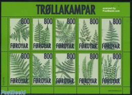 Faroe Islands 2008 Ferns 10v M/s, Mint NH, Nature - Flowers & Plants - Sonstige & Ohne Zuordnung