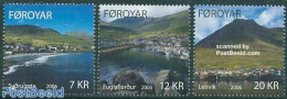 Faroe Islands 2006 Island Views 3v, Mint NH, Transport - Ships And Boats - Boten