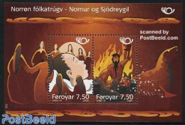 Faroe Islands 2006 Norden, Mythology S/s, Mint NH, History - Europa Hang-on Issues - Art - Fairytales - Europäischer Gedanke