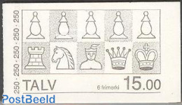 Faroe Islands 1983 Chess Booklet, Mint NH, Sport - Chess - Stamp Booklets - Schaken