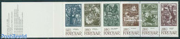 Faroe Islands 1984 Fairy Tales 6v In Booklet, Mint NH, Performance Art - Music - Stamp Booklets - Art - Fairytales - Muziek
