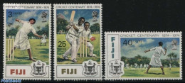 Fiji 1974 Cricket 3v, Mint NH, Sport - Cricket - Sport (other And Mixed) - Cricket