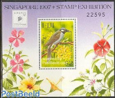Fiji 1997 SINGPEX 97 S/s, Mint NH, Nature - Birds - Philately - Sonstige & Ohne Zuordnung