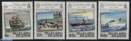 Falkland Islands 1984 Lloyds List 4v, Mint NH, Transport - Various - Ships And Boats - Banking And Insurance - Barche