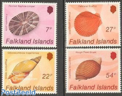 Falkland Islands 1986 Shells 4v, Mint NH, Nature - Shells & Crustaceans - Maritiem Leven