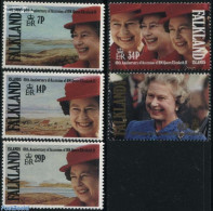 Falkland Islands 1992 Accession 40th Anniversary 5v, Mint NH, History - Kings & Queens (Royalty) - Case Reali