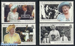 South Georgia / Falklands Dep. 1999 Queen Mother 4v, Mint NH, History - Kings & Queens (Royalty) - Familles Royales