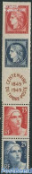 France 1949 Stamp Centenary 4v+tab [::T::], Mint NH, 100 Years Stamps - Ongebruikt