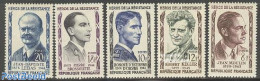 France 1957 Heroes Of Resistance 5v, Mint NH, History - World War II - Ungebraucht