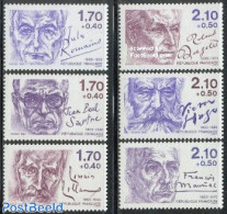 France 1985 Famous Authors 6v, Mint NH, Art - Authors - Handwriting And Autographs - Ungebraucht